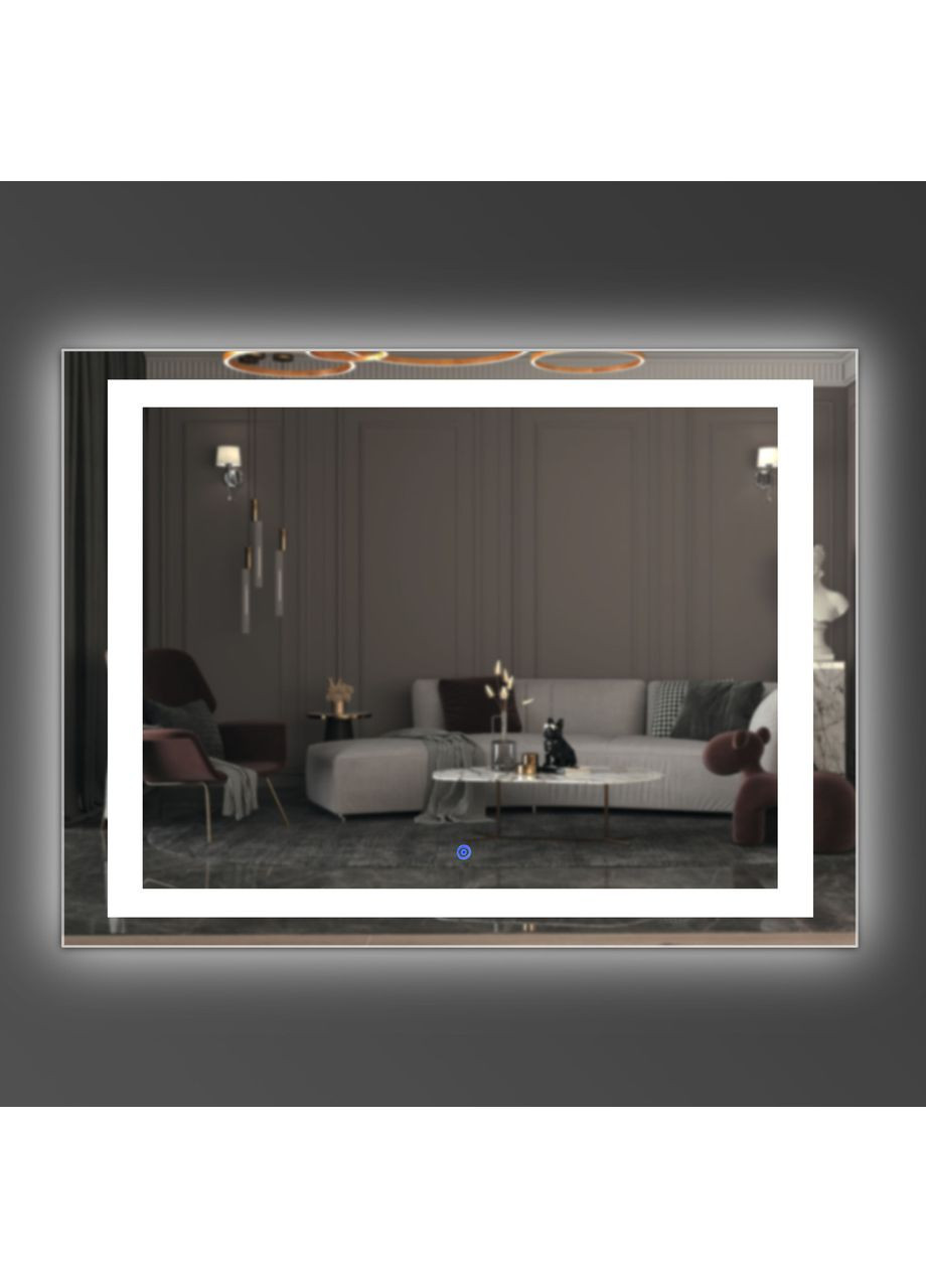 Дзеркало прямокутне безрамне з LED-підсвіткою 600, 700 Luxury Wood Areko (369547143)