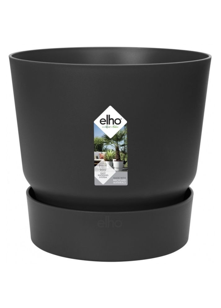 Горшок greenville round 30 см графит 332358 Elho (316622540)