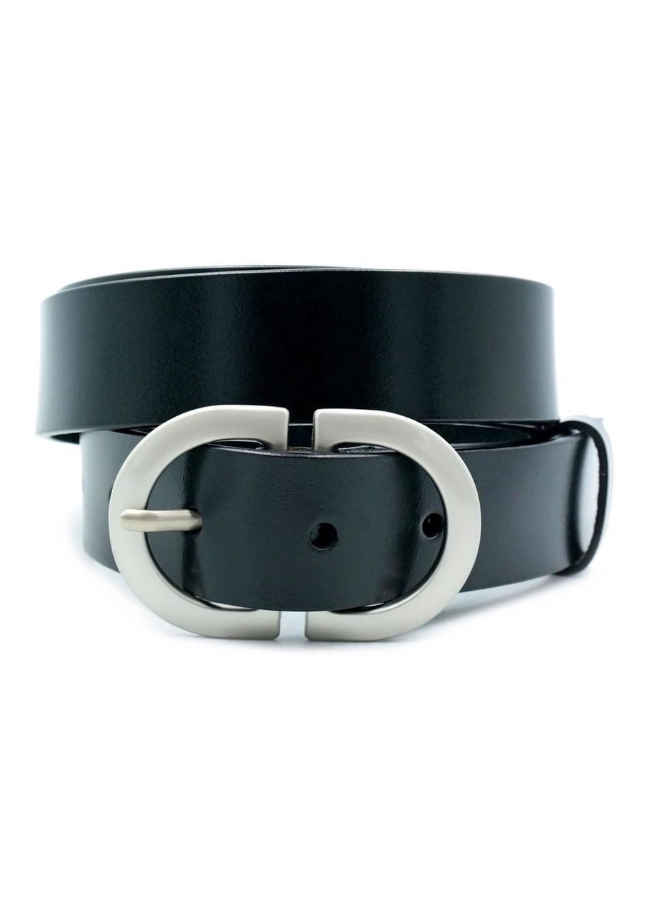 Жіночий шкіряний ремінь 2,8 х 100-115 см Чорний Weatro (340275287)