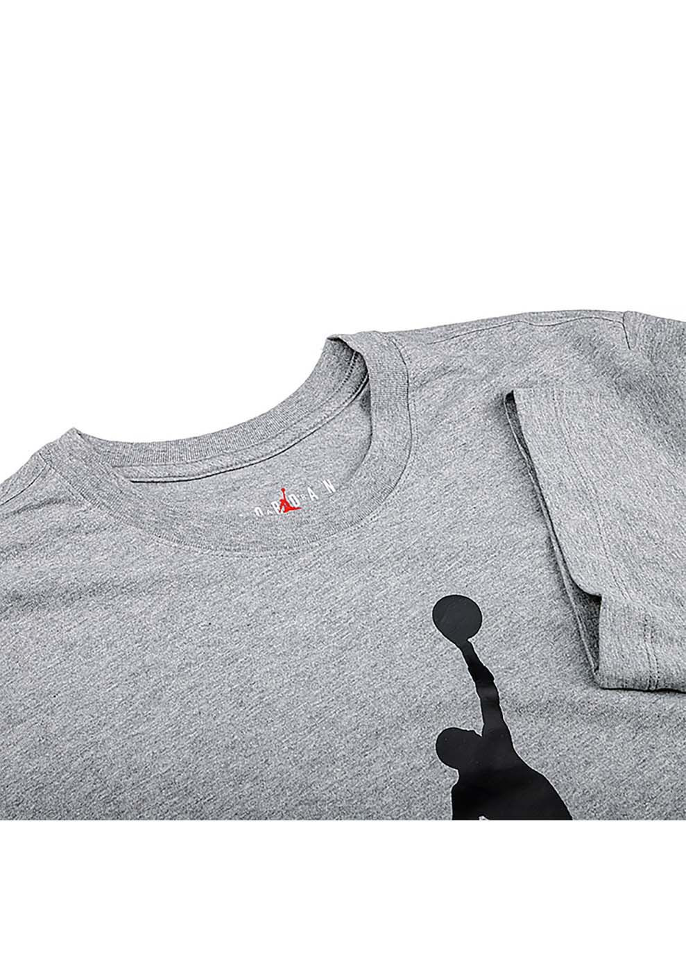 Серая мужская футболка jumpman flight hbr tee серый Jordan