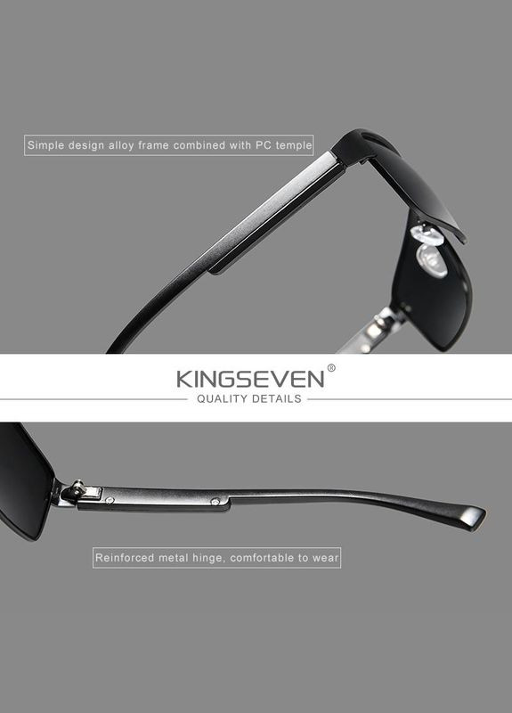 Фірмові чоловічі сонцезахисні окуляри для водіїв з поляризованими лінзами N7756 DESIGN No Brand (307084784)