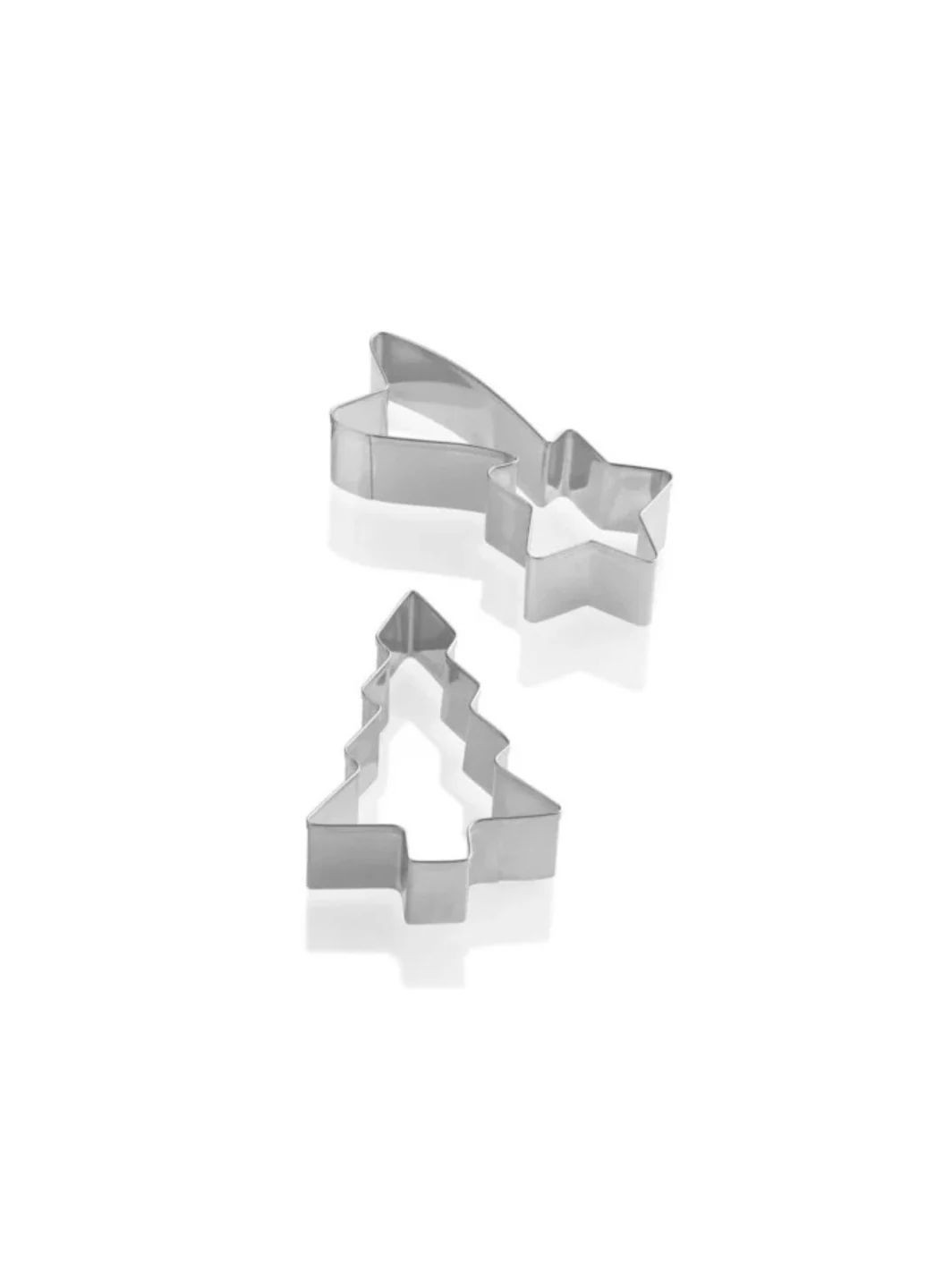 Формочки вирубки для різдвяного печива 2 шт сталевий Ernesto (362700615)