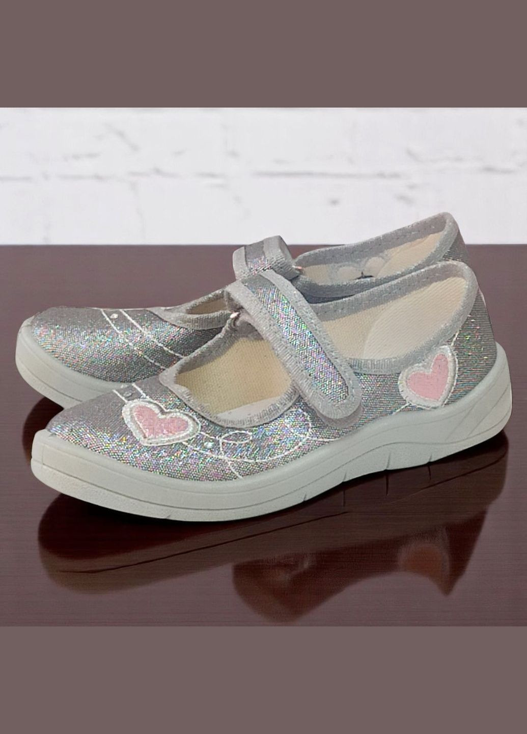 Ортопедичні закриті тапочки капчики на липучці для дівчинки зміна в садок Валді Waldi (332625413)