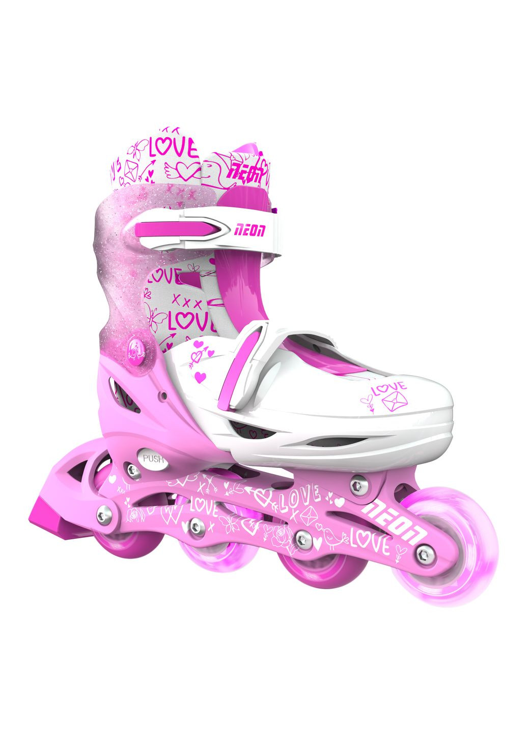 Роликові ковзани Сombo, розмір 34-37, рожевий Neon (319534465)