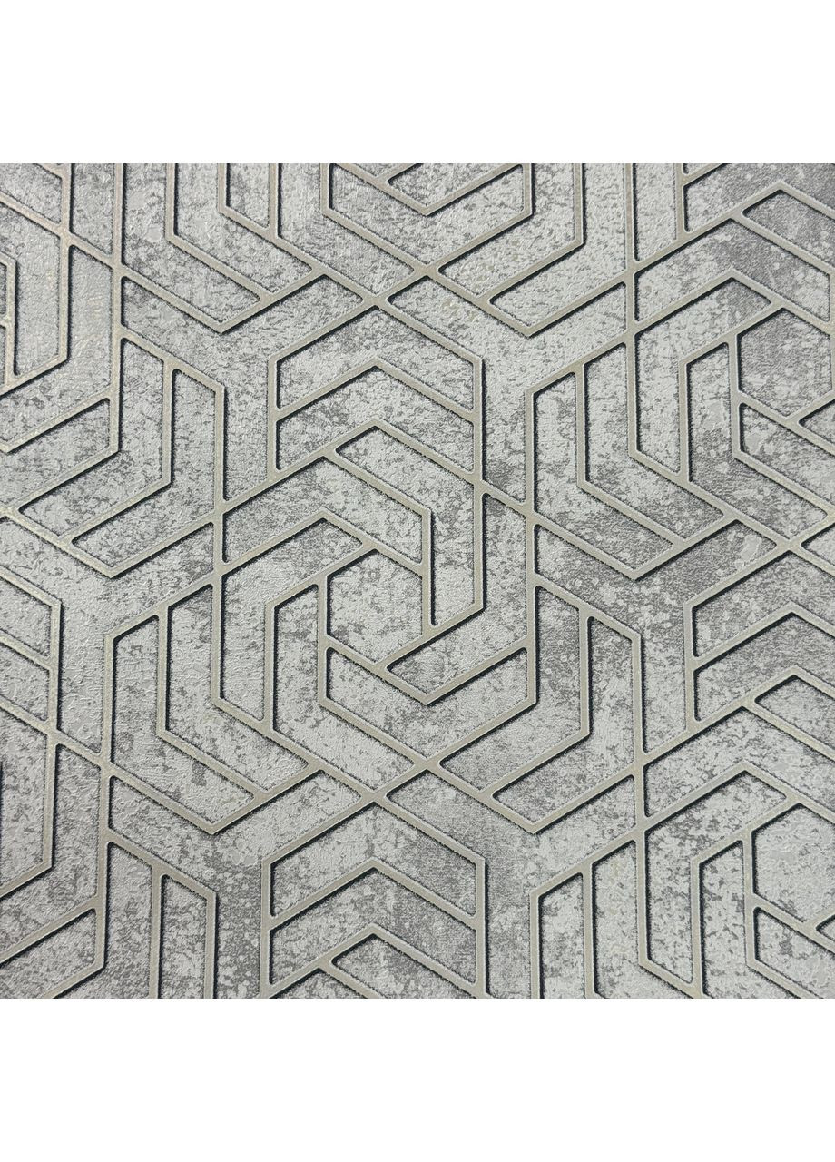 Обои серые City Glam 1032310 виниловые на флизелиновой основе абстракция 1,06x10 м MARBURG (371775756)