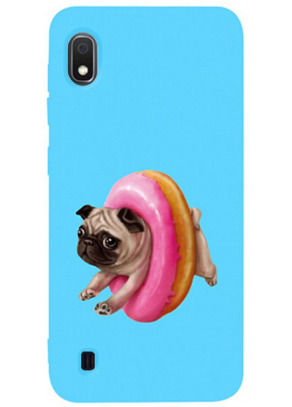 Чехол-накладка Matt TPU 2mm Print Case Samsung Galaxy A10 #34 Dog Donat Sky Blue Toto (301781194)