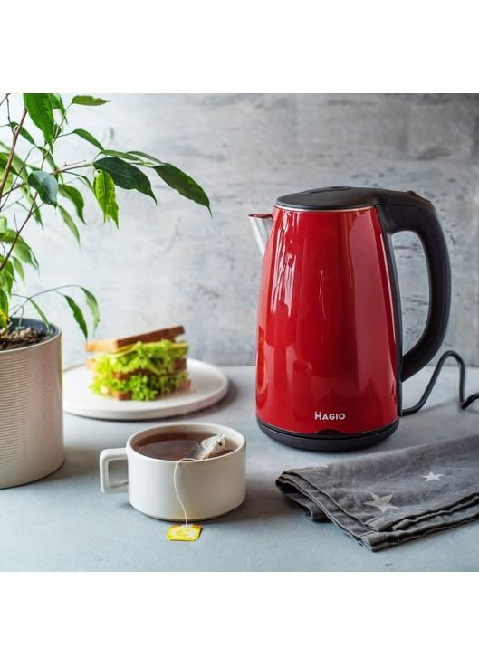 Электрочайник-термос красный Magio МG-977 No Brand (362264131)