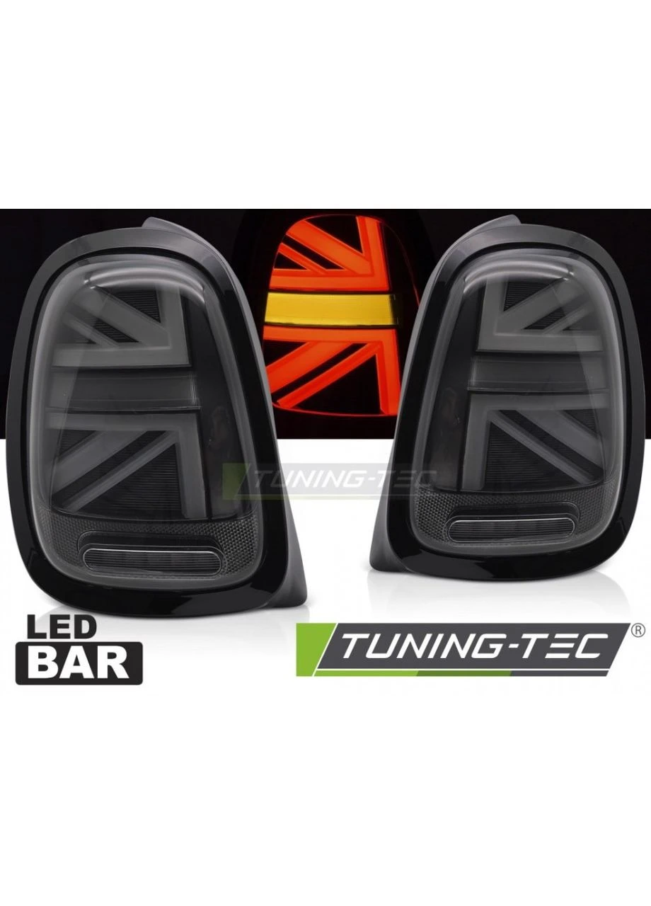 Задні ліхтарі для MINI Cooper F55/F56/F57 (2014-2017) діодні фішка 6-pin темні (ЦЕНА ЗА ПАРУ) Tuning-Tec (398182588)