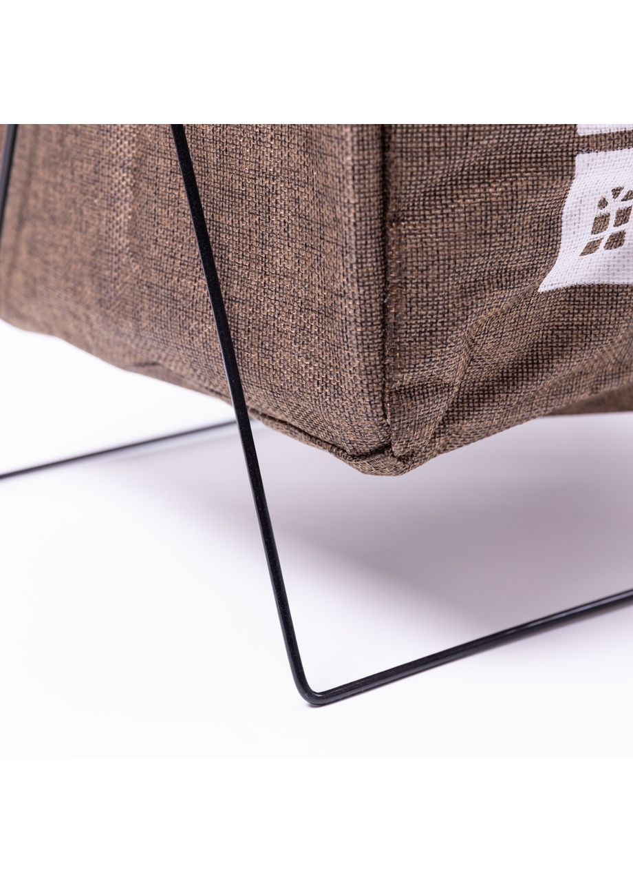 Корзина для белья на подставке 36×32×52 (см) мягкая Коричневый HP-41-11HAKI Yiwu (370706821)