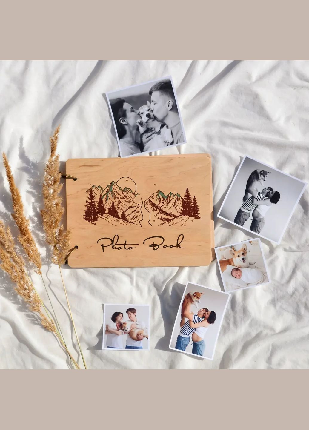 Крафтбук "Гори" зі світлою обкладинкою та чорними сторінками Your Magnets (336954824)