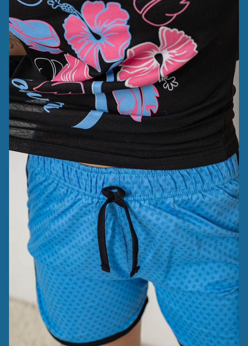 Черная всесезон пижама женская с принтом Fashion