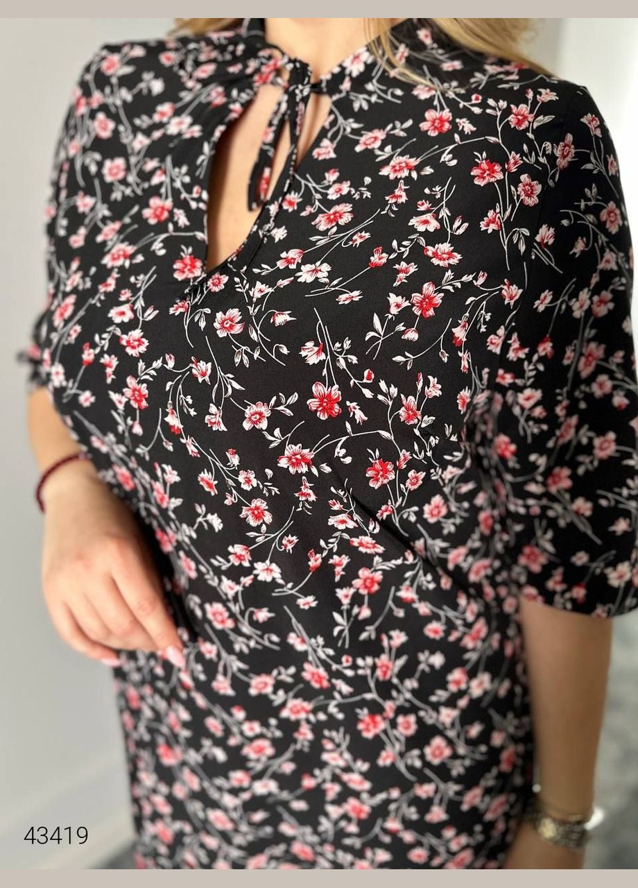 Чорна повсякденний сукня максі вільного крою Liton