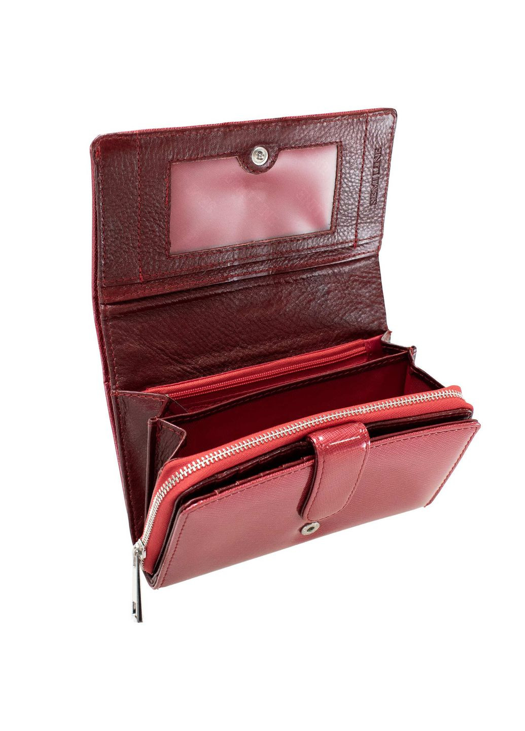Гаманець жіночий шкіряний RFID Red (P8237-2) Semi Line (337166543)