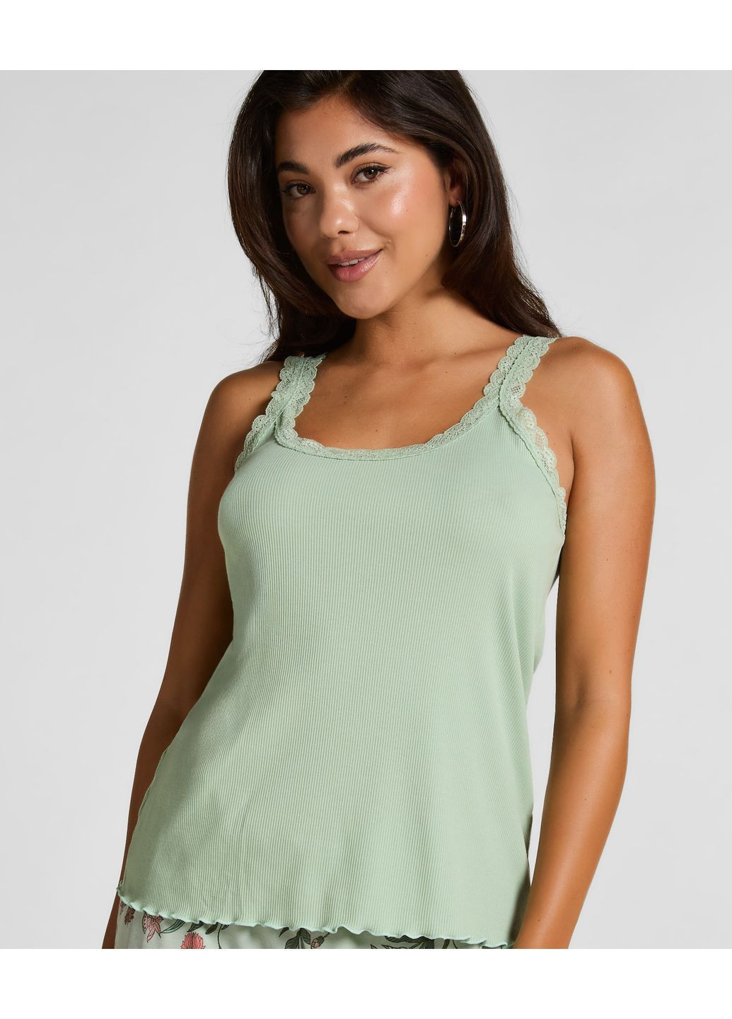 Светло-зеленая пижама jersey зеленая Hunkemoller