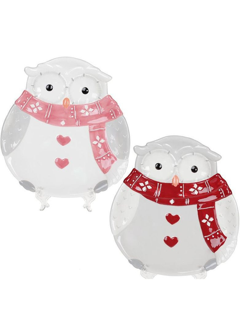 Набор 2 керамических блюда «Совушкин Уют» 25.8х23.9см Bona (330018292)