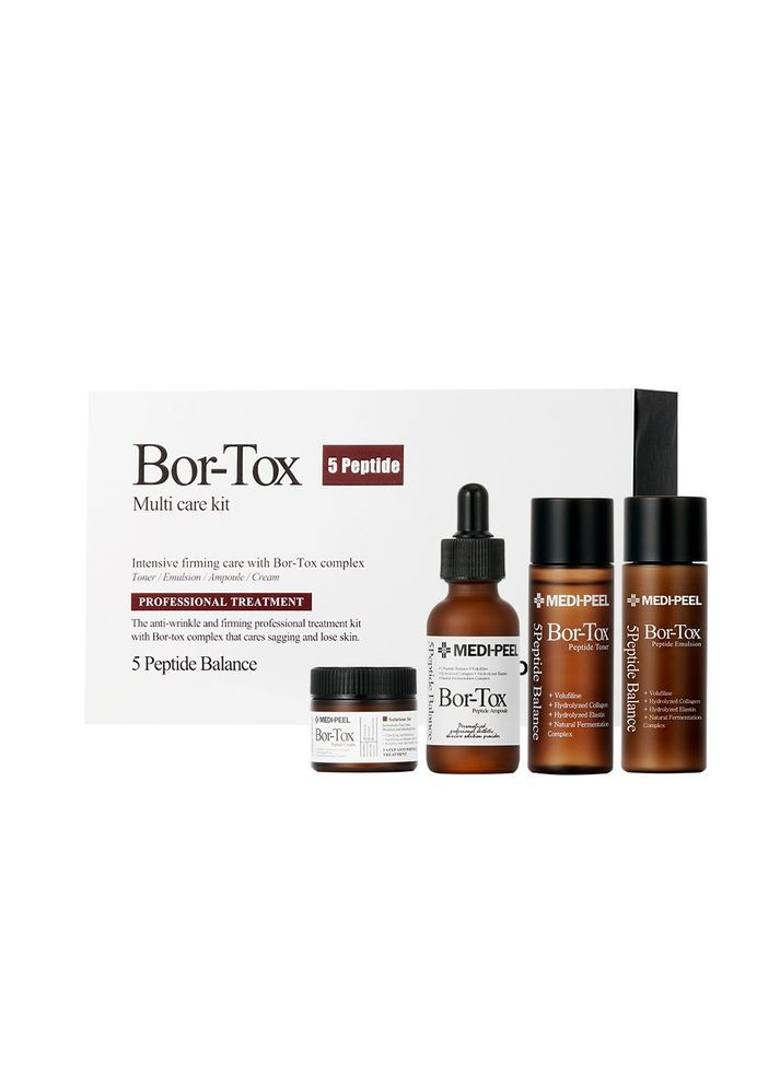 Набір для обличчя проти зморшок із пептидами Bor-Tox Multi Care Kit, 30+30+30+50 мл Medi-Peel (333980998)