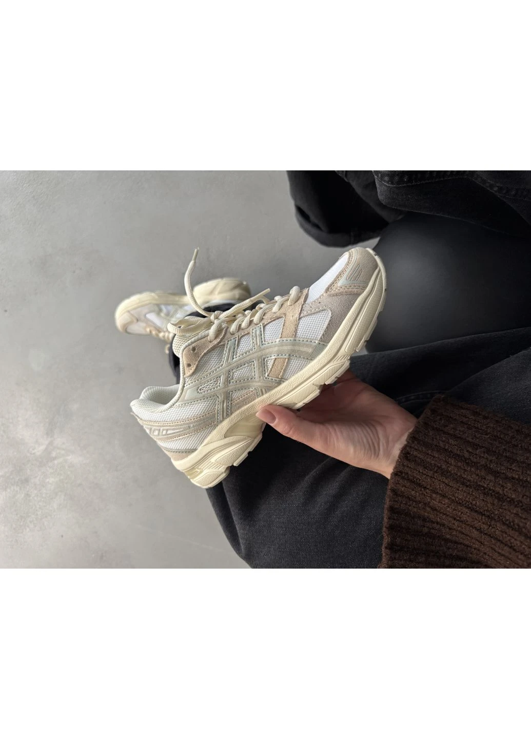 Бежевые летние кроссовки asics gel-1130 beige асикс гель 1130 No Brand