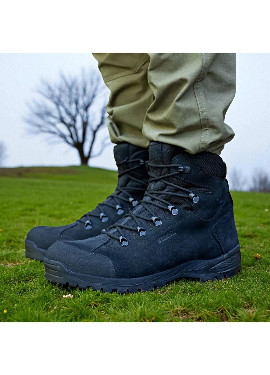 Військові Жіночі Зимові Берці з Кожі. 39-47р Чорні. Витримують постійні навантаження! STZF-2139 44 No Brand (349512953)