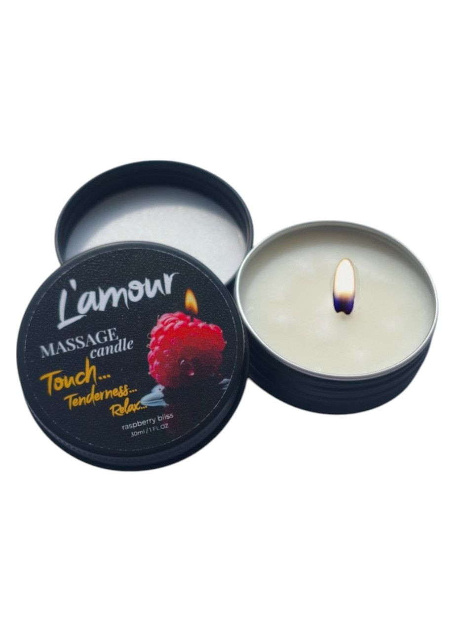 Масажна свічка L'amour ароматна свічка масло для масажу тіла інтимна тепла для пар романтики 30 мл Lamour (332211491)