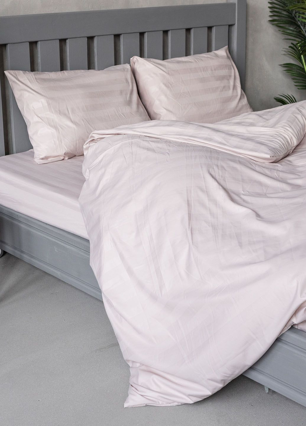 Комплект постельного белья на резинке Страйп (полуторный) Homedec - (352477649)