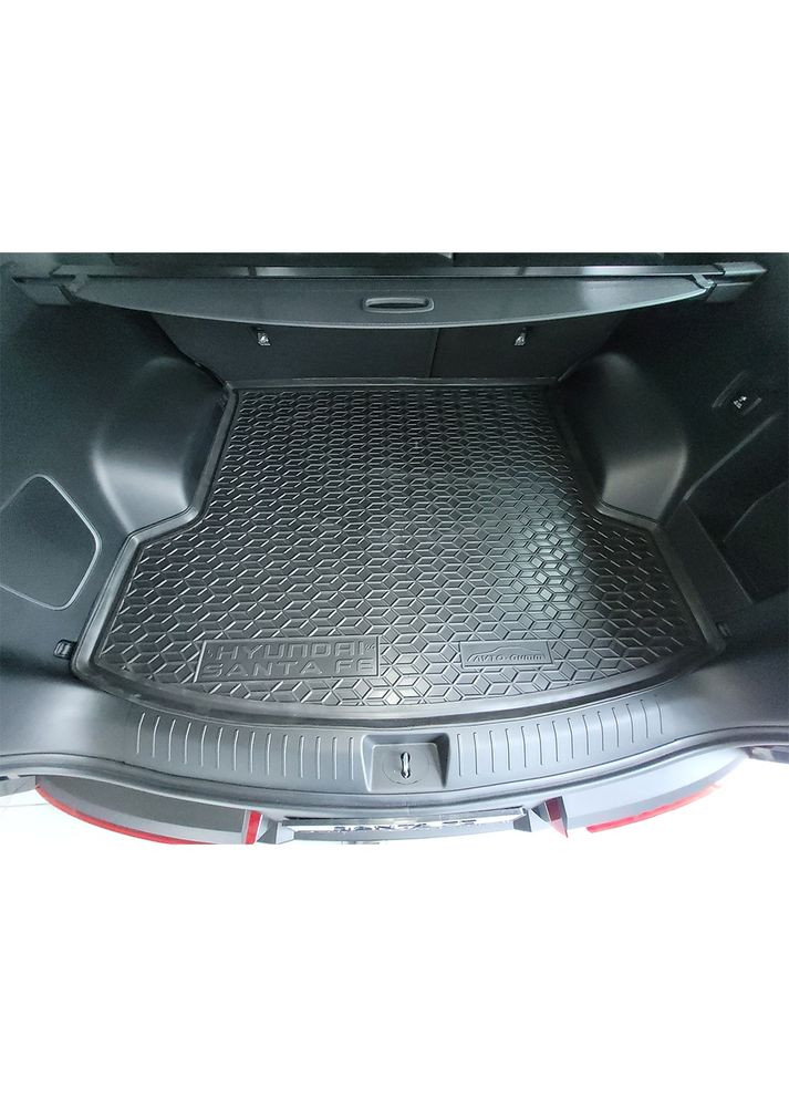 Коврик в багажник полиуретановый Автогум для Hyundai SANTA-FE 2024- 5 мест / Хюндай Санта Фе Avto-Gumm Santa Fe (360614917)