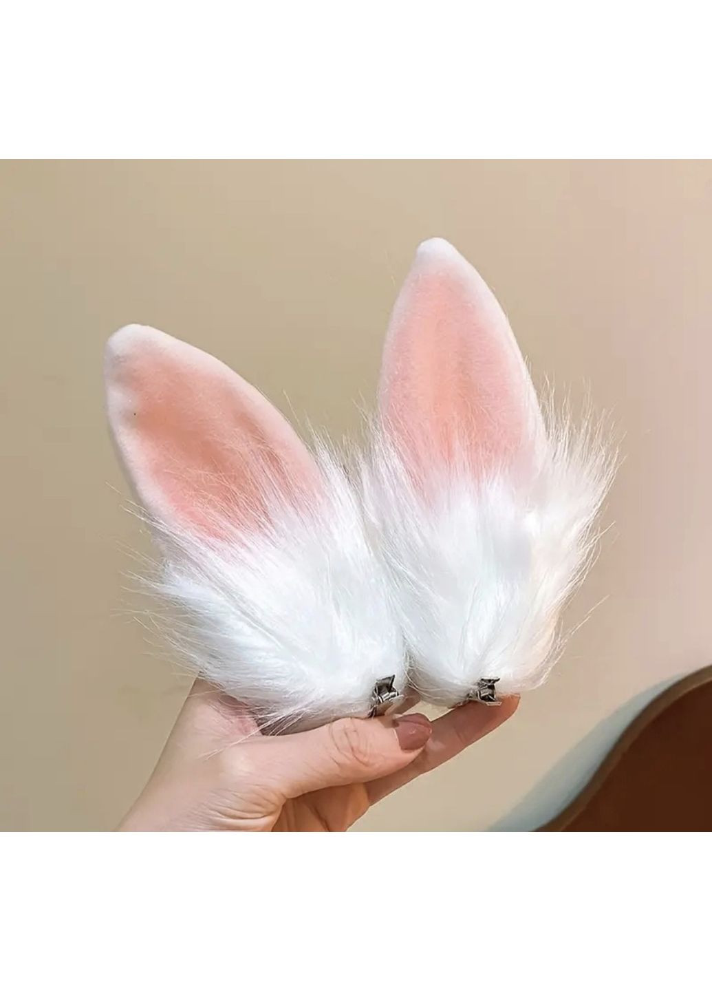 Заколки-зажимы "Ушки кролика" 2 шт China (368831807)