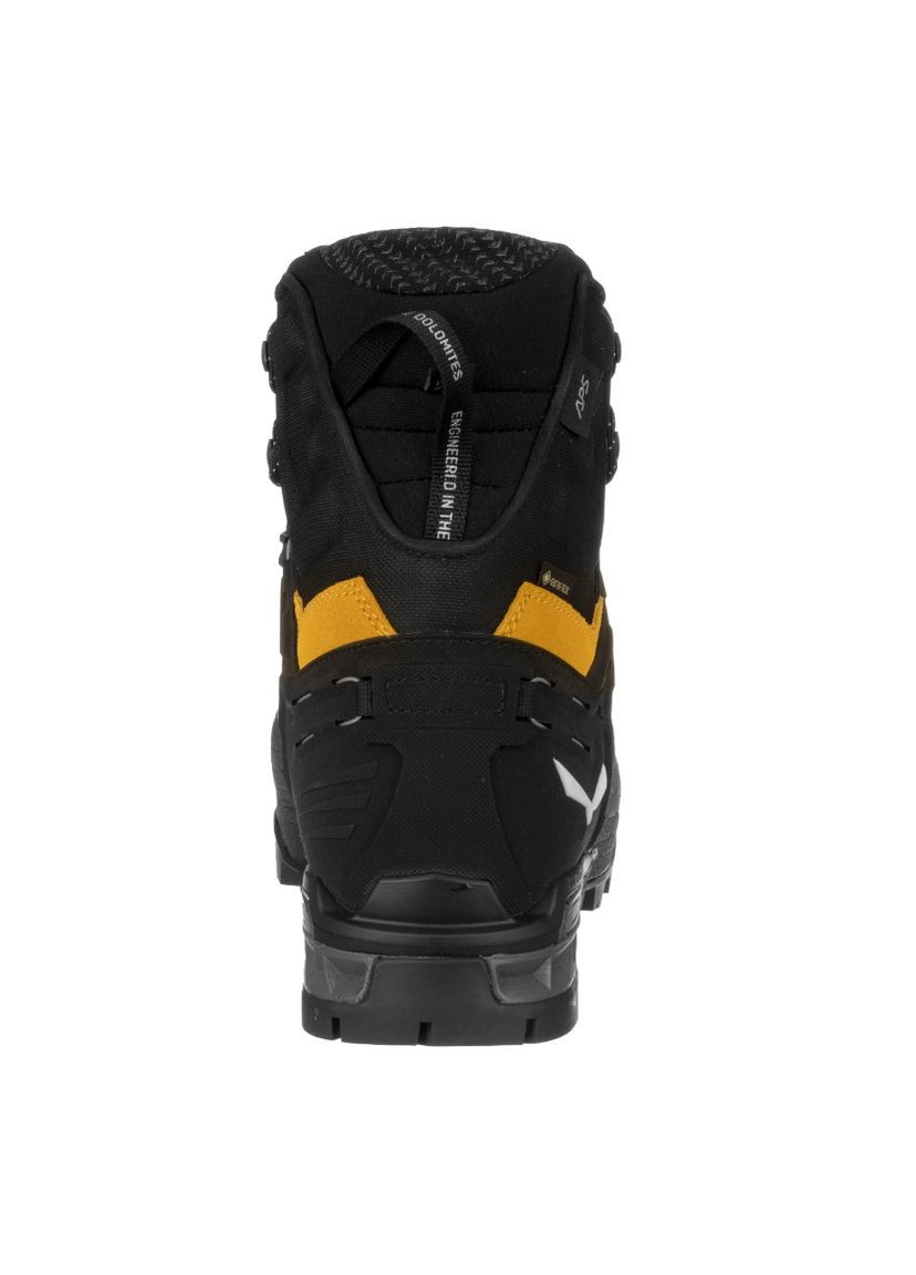 Цветные зимние ботинки ortles ascent mid gtx men черный-жёлтый Salewa