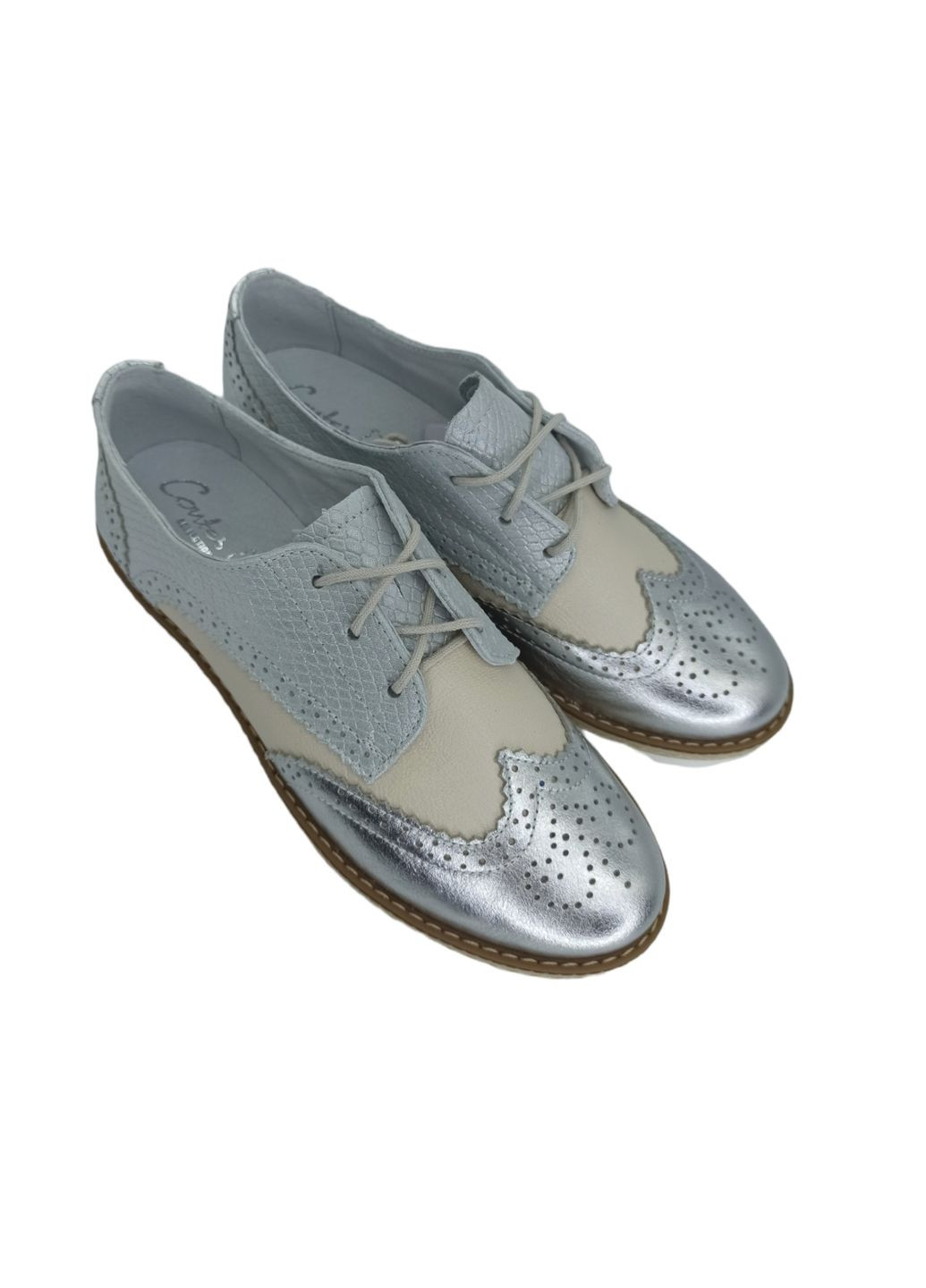 Contes Туфли (р) Кожа 0-1-1-484S бежевый з, польша — (364657565)