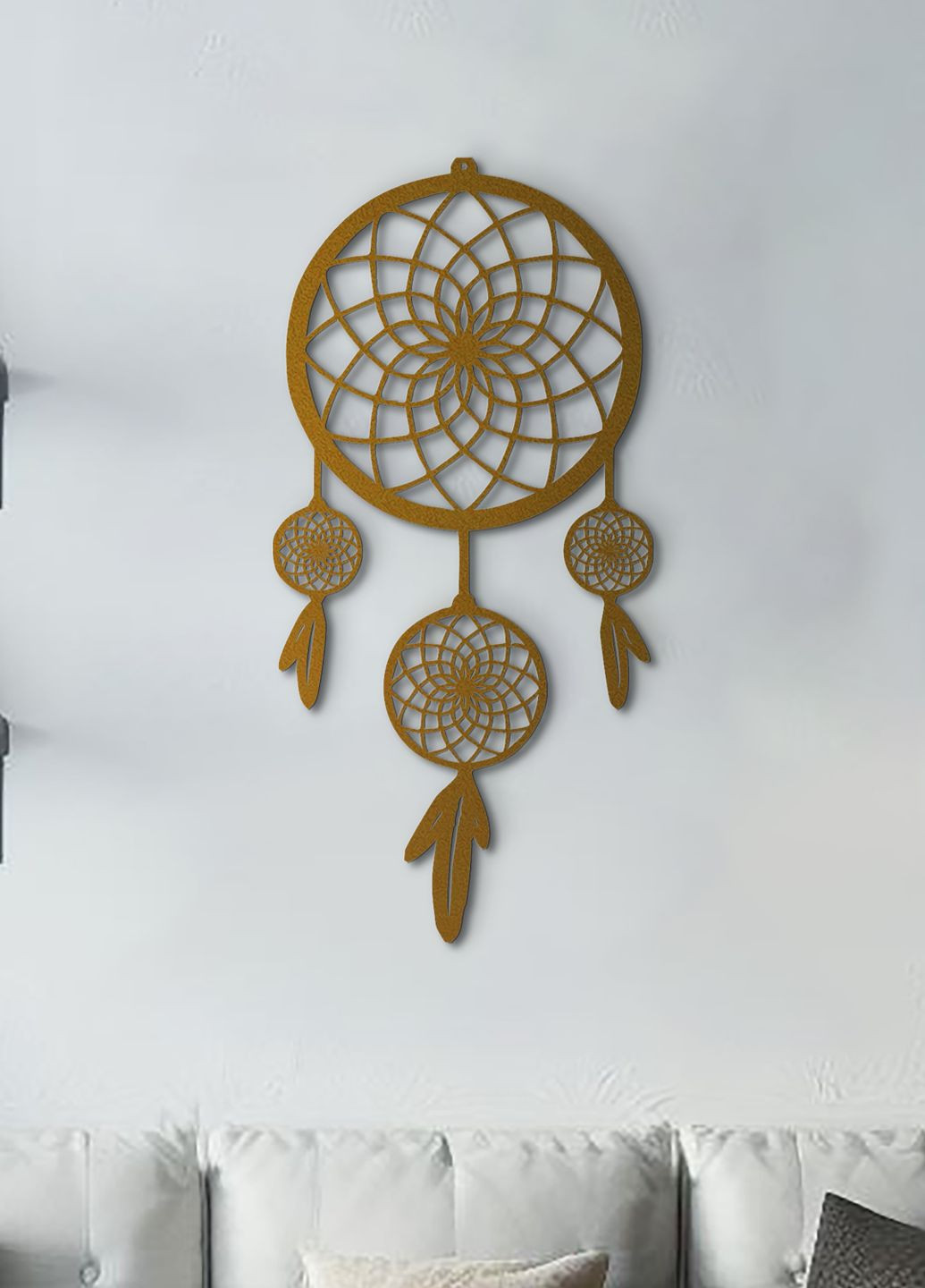 Картина лофт, настінний декор для дому "Оберіг снів", декоративне панно 70х35 см Woodyard (292113334)