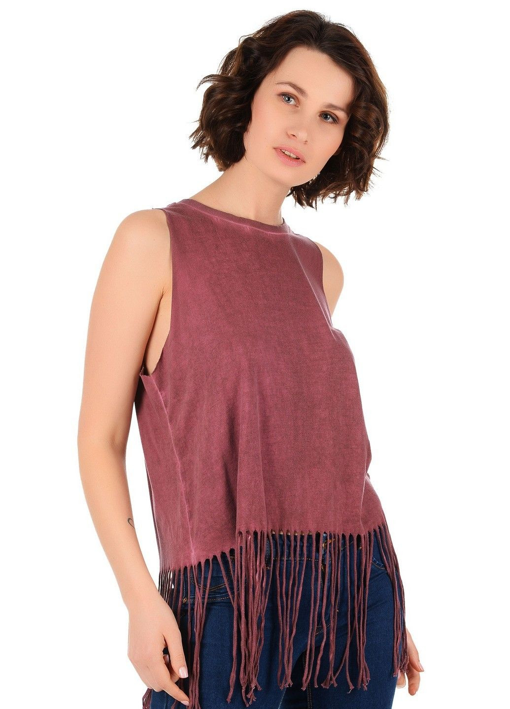 Темно-бордовая блуза C&A