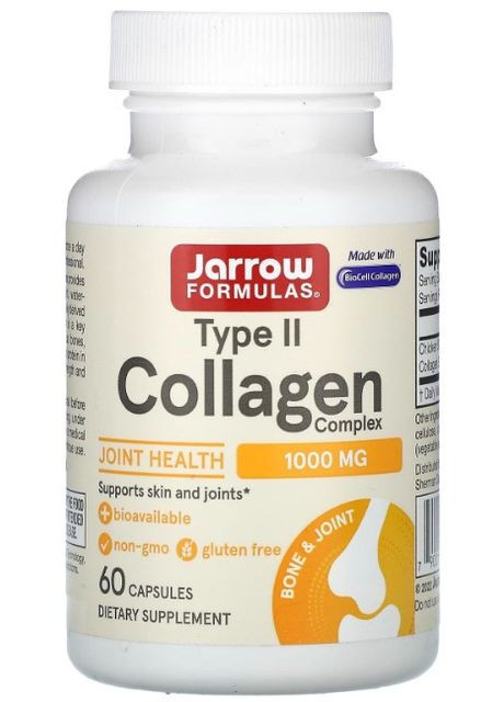 Колаген Collagen Type II 500 мг 60 капсул Jarrow Formulas (359473970)
