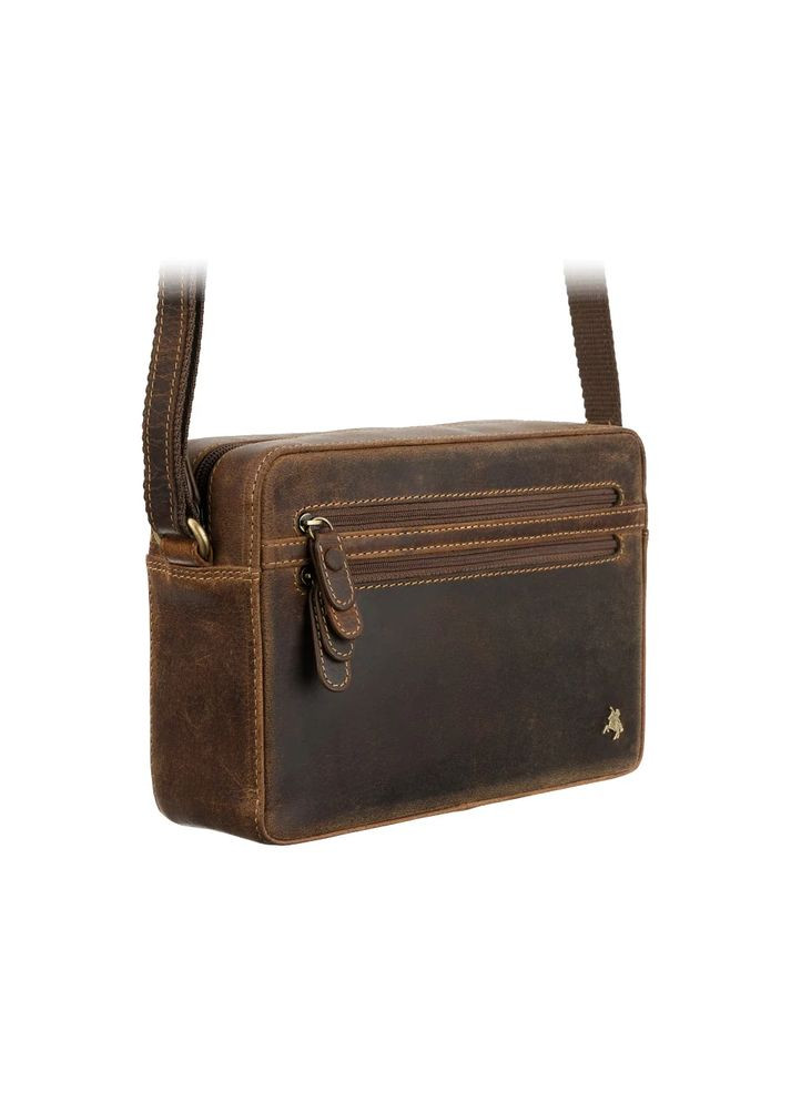 Коричневий шкіряна сумка через плече Robbie S41 Oil Tan Visconti (303831153)