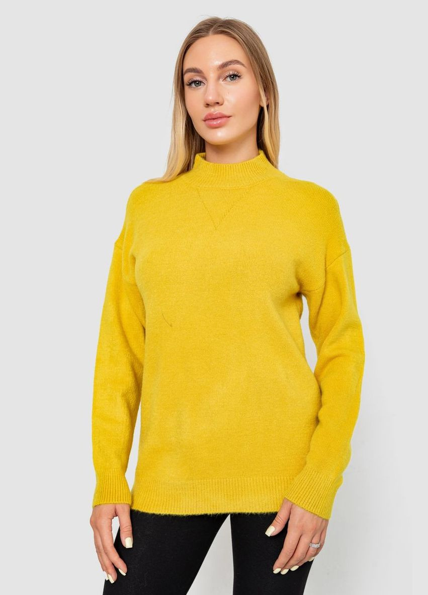 Горчичный свитер женский шерстяной,, 244r0390 Ager