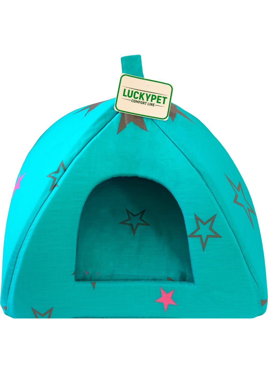 Юрта для собак та кішок №2 Соня 46x46x35 см Бірюзовий (4820224212456) Lucky Pet (313239717)