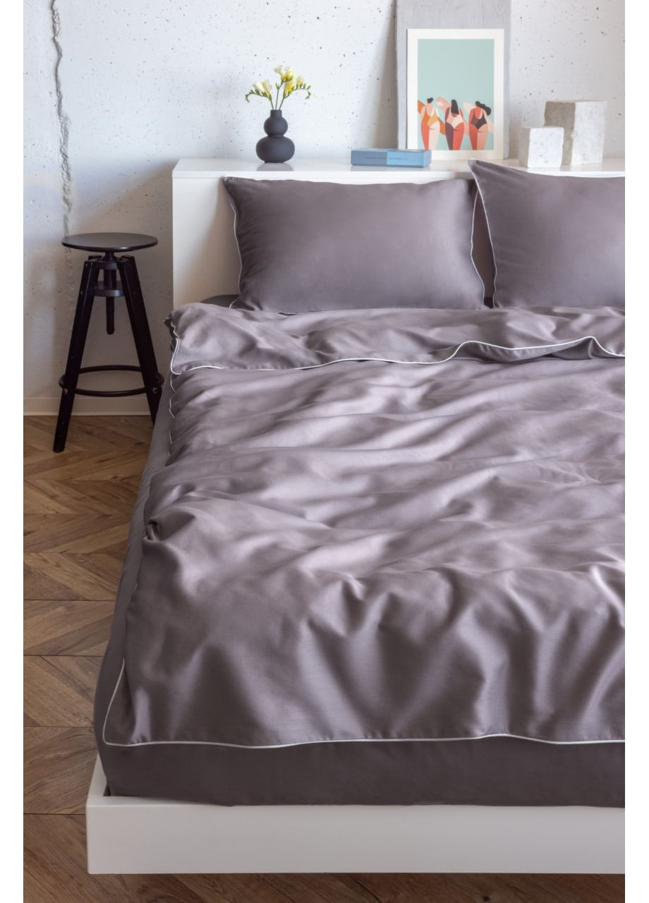 Комплект двуспального постельного белья на резинке с кантом HYGG (368830711)