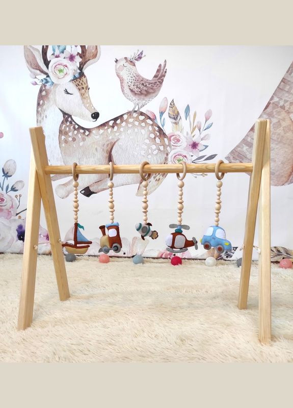 Мобіль дитячий, підлоговий, Бебі Джим + комплект підвісок Веселі мандри No Brand (316257113)