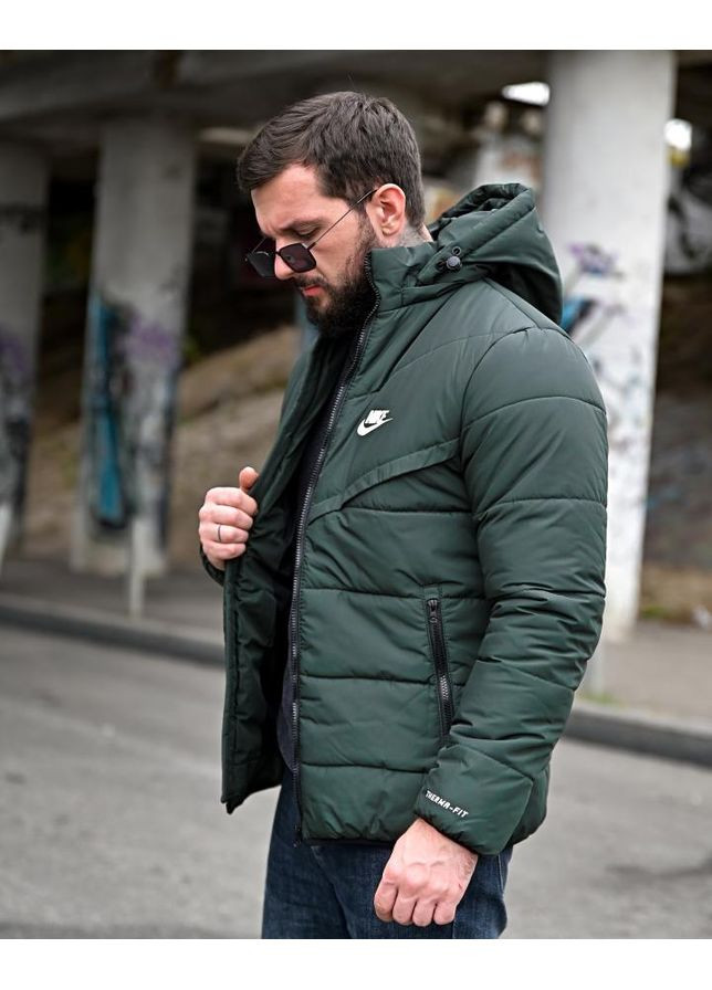Оливкова зимня зимова чоловіча куртка nk oliva No Brand