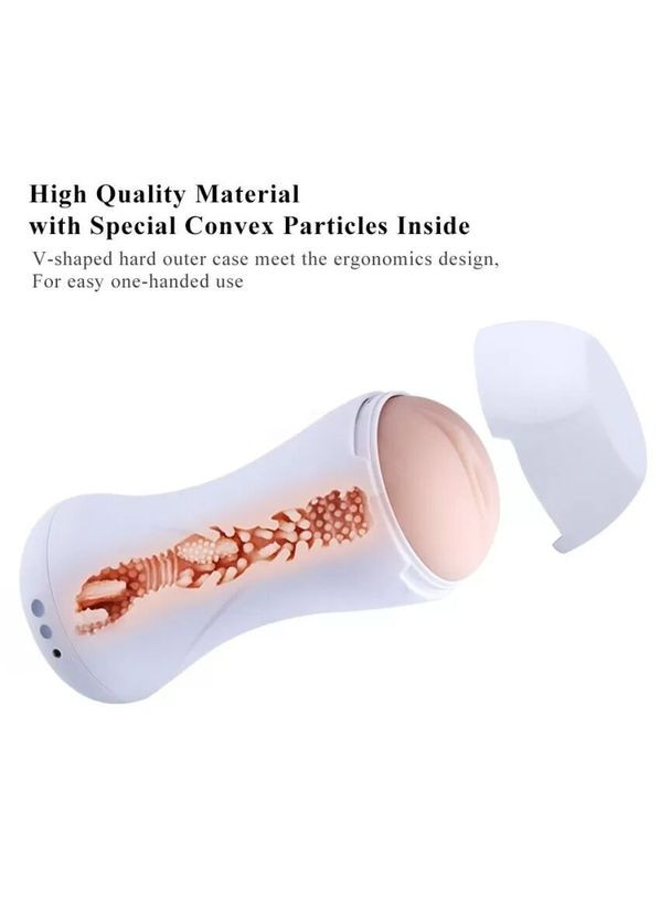 Мастурбатор з вібрацією Masturbation Cup, 10 режимів, сумісний із секс-машинами бренду Hismith (335387595)