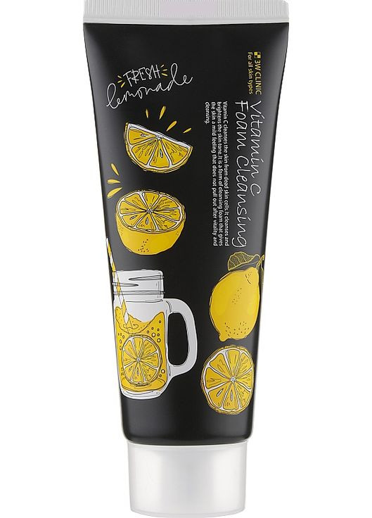 Пенка для умывания Foam Cleansing Vitamin C 100ml (841830-13020) 3W Clinic (368642603)