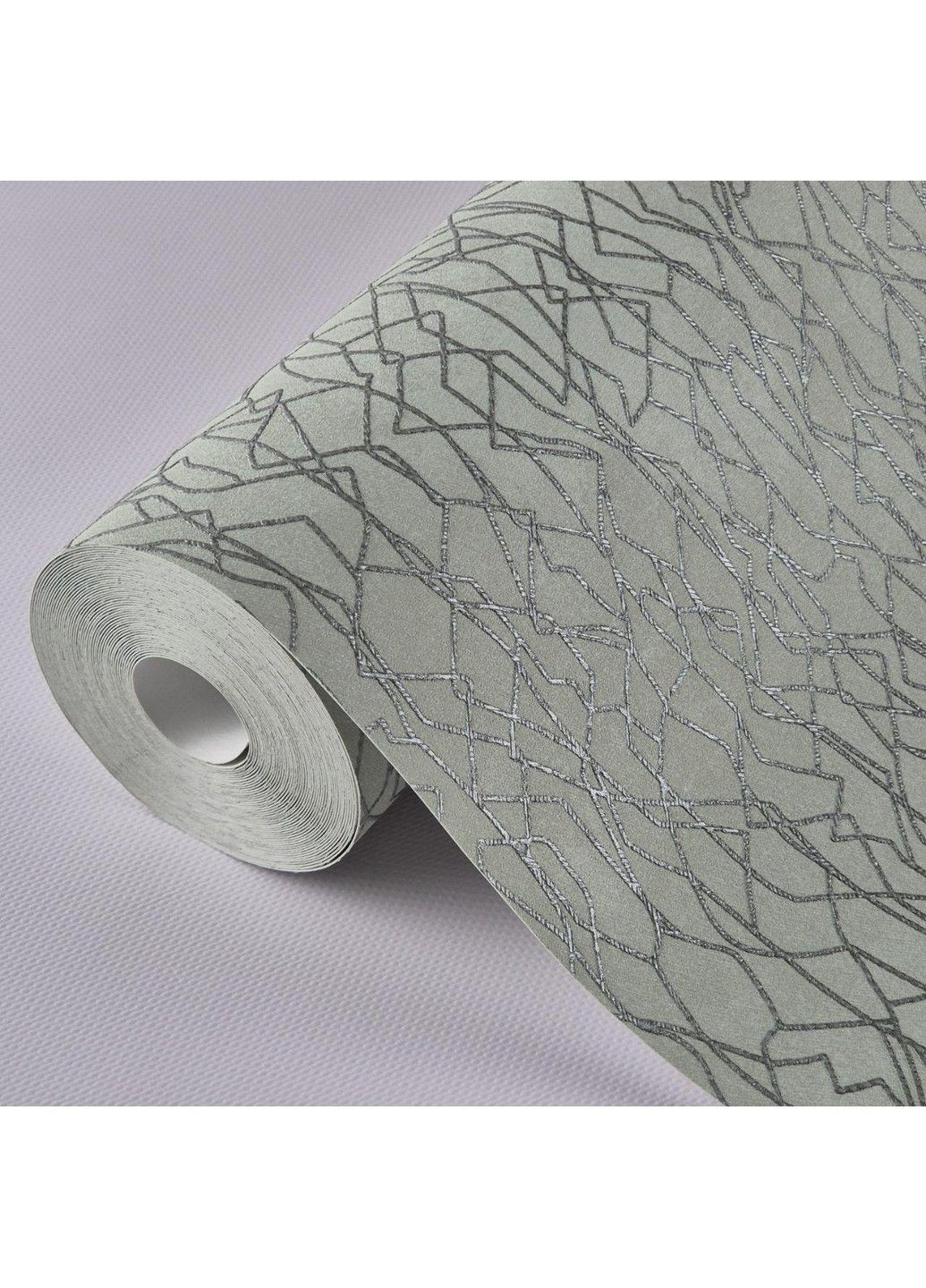 Шпалери вінілові на флізеліні 0.53 × 10.05 м 58114, оливкові для спальні, вітальні, кабінету MARBURG (368895753)