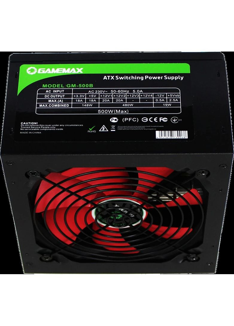 Блок живлення 500W (GM-500B) GameMax (360415578)