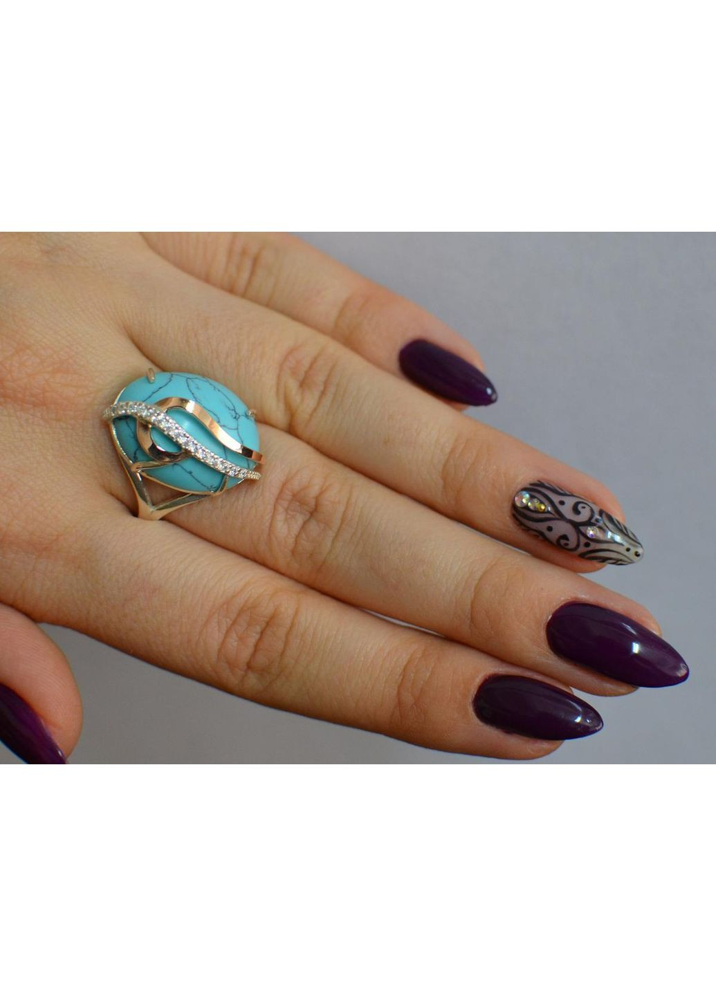 Кольца из серебра с золотыми вставками Silver Style (367268322)