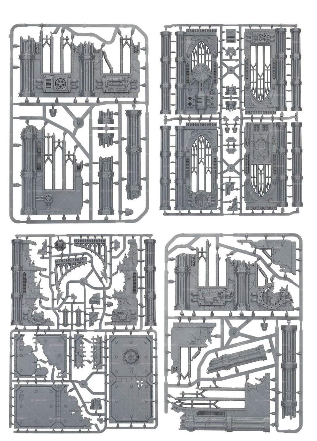 Набір 3D террейн Sector Imperialis Sanctum сірий Warhammer Amazon (370297135)