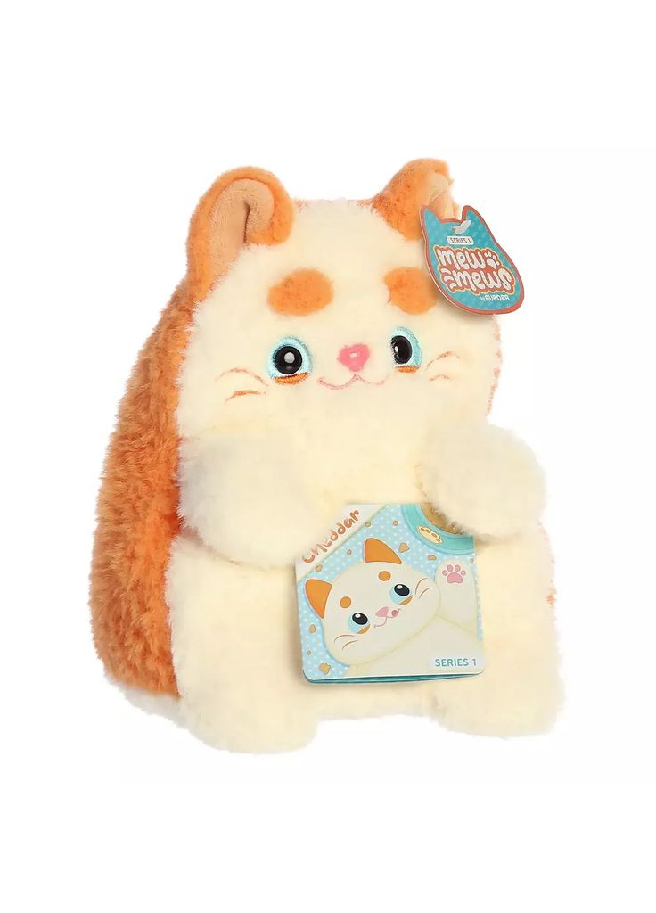 Мягкая игрушка Кот Чеддер бело-рыжий 20 см (230396G) Aurora (369905200)