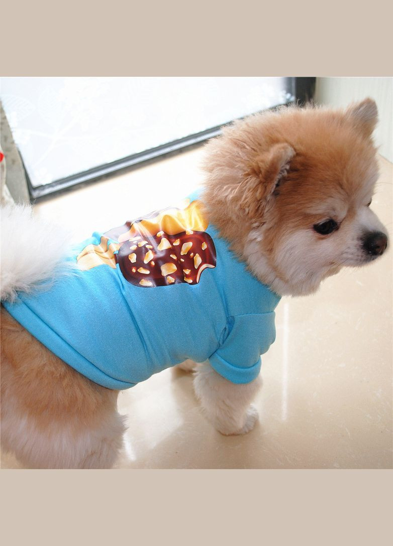 Футболка для собак Pet Style "Морозиво" Блакитна XS No Brand - (323237202)