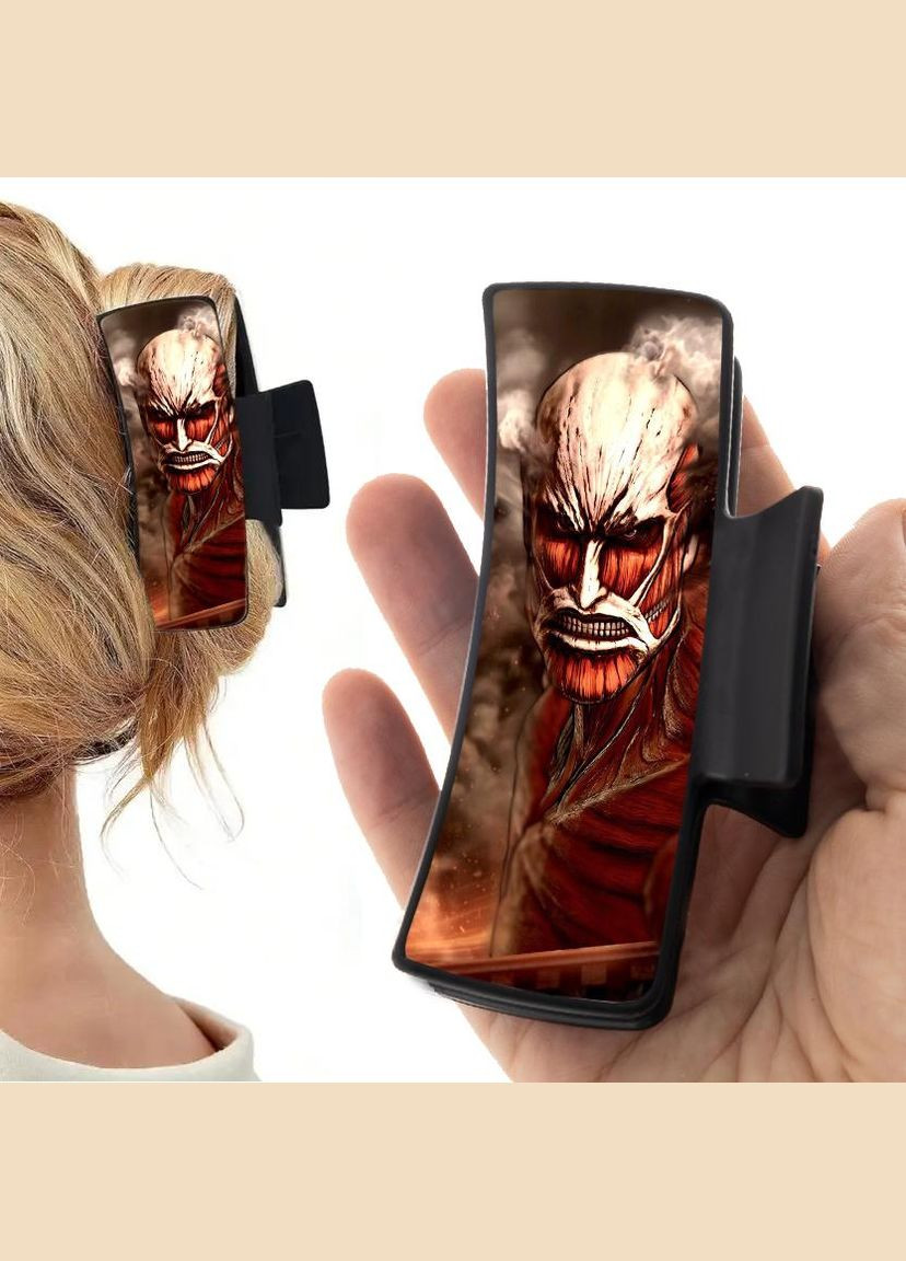 Заколка крабик для волосся Аніме Атака Титанів #0010 чорний No Brand (315630749)