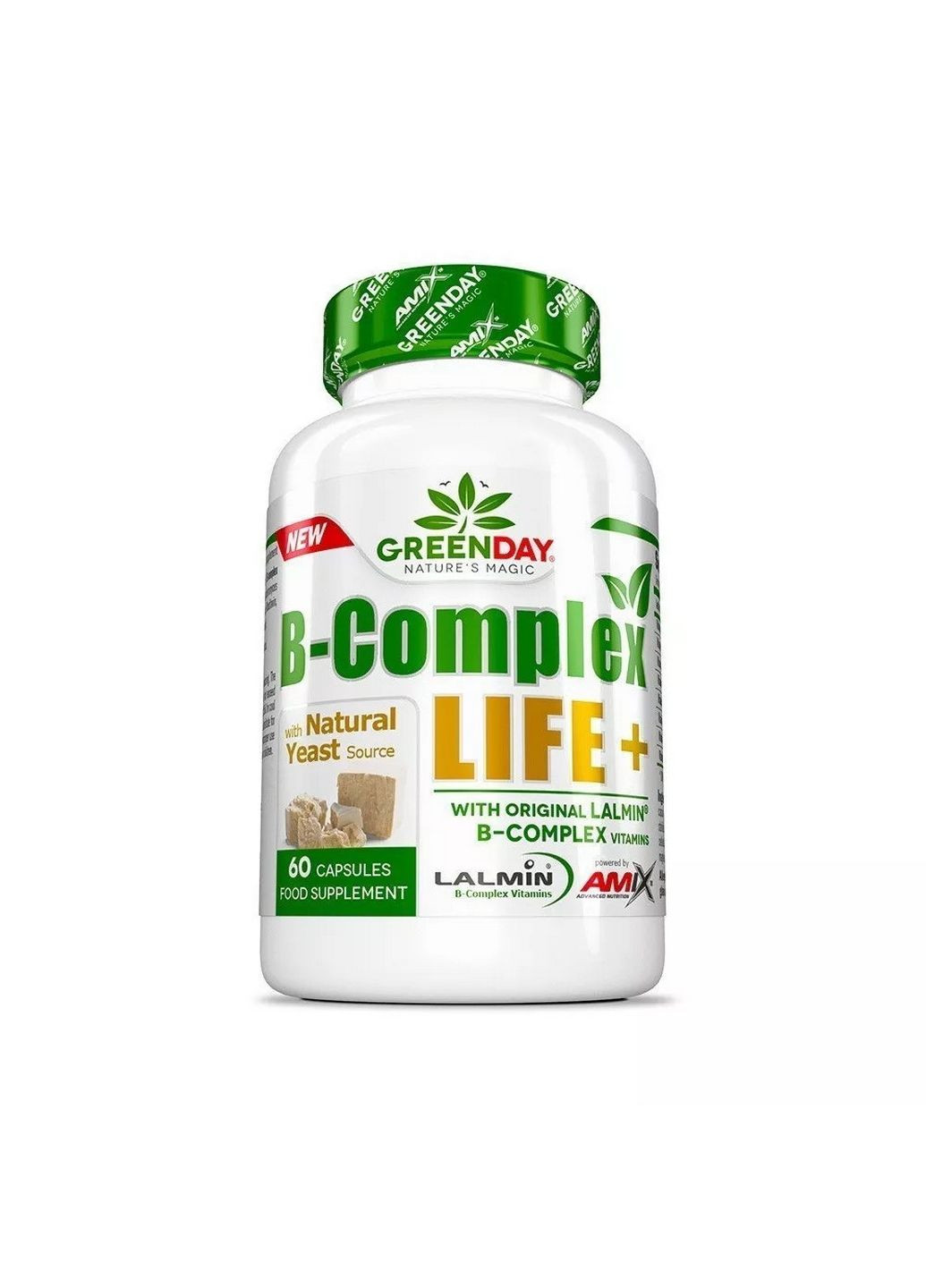 Вітаміни та мінерали Nutrition GreenDay B-Complex Life+, 60 капсул Amix Nutrition (293420334)