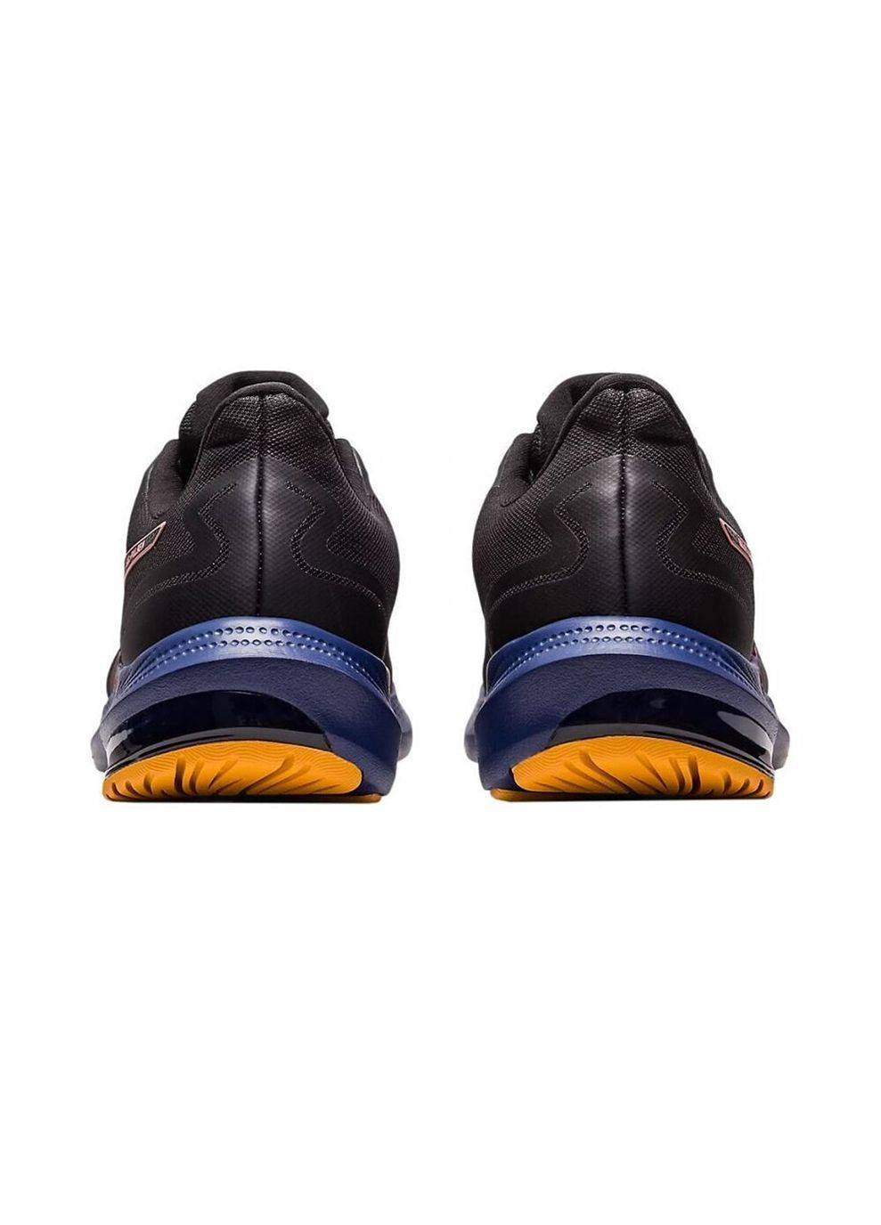 Синие зимние женские кроссовки для бега gel-pulse 14 gtx черный. оранжевый. синий Asics