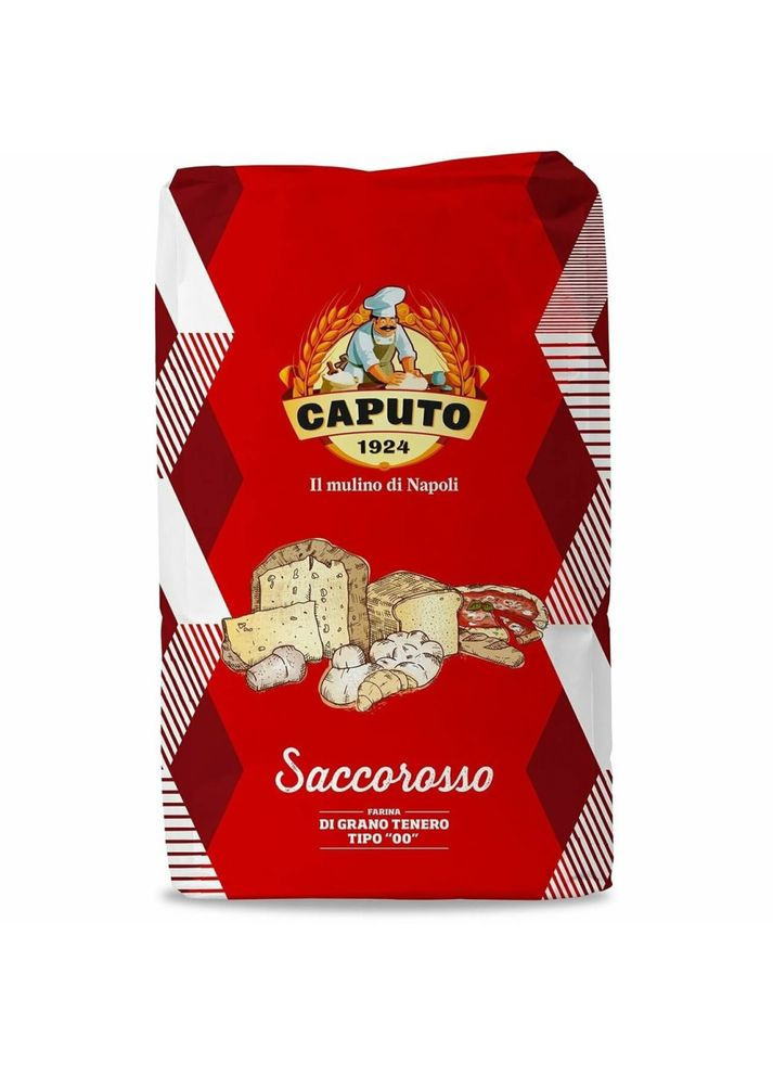 Борошно Caputo Saccorosso Farina di Grano Tenero Tipo "00" м'яких сортів пшениці “ 5 кг No Brand (351382470)