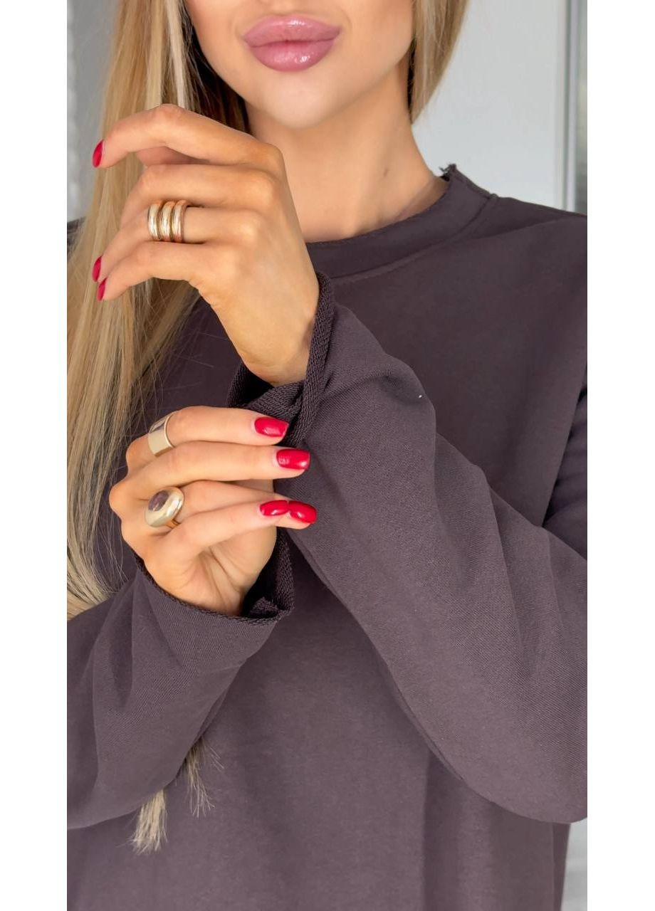 Подовжений лонгслів оверсайз із принтом Art — ЗАМІР В ОПИСІ GD/GL Модний простір (370146850)